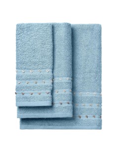 Beauty Home Σετ πετσέτες Art 3464 Σετ 3τμχ Σιέλ