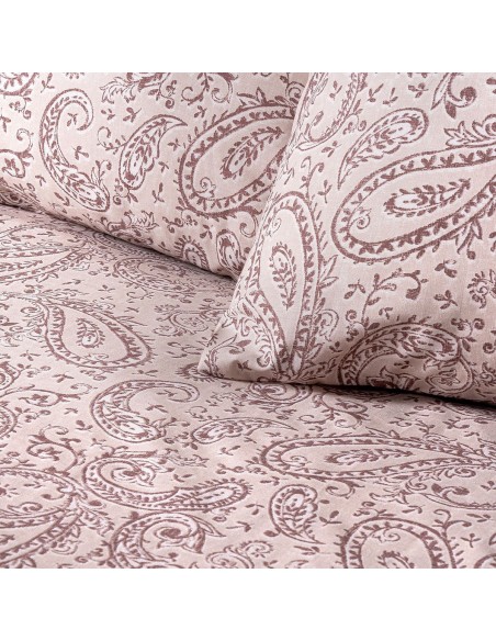 Beauty Home Σετ σεντόνια μονά με λάστιχο Sylia Art 12256 100x200+30 Μπεζ