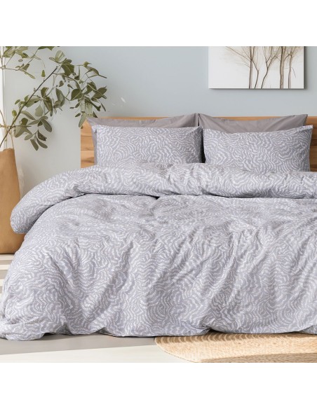 Beauty Home Σετ σεντόνια King size Evie Art 12261 270x260 Γκρι