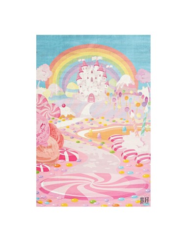 Beauty Home Χαλί παιδικό Fun Art 9572 135x180 Ροζ