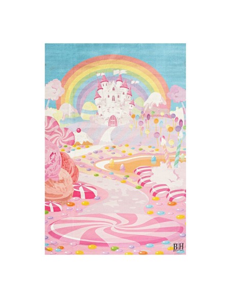 Beauty Home Χαλί παιδικό Fun Art 9572 135x180 Ροζ