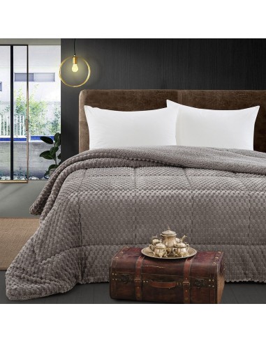 Beauty Home Κουβερτοπάπλωμα ημίδιπλο Art 12655 180x240 Γκρι