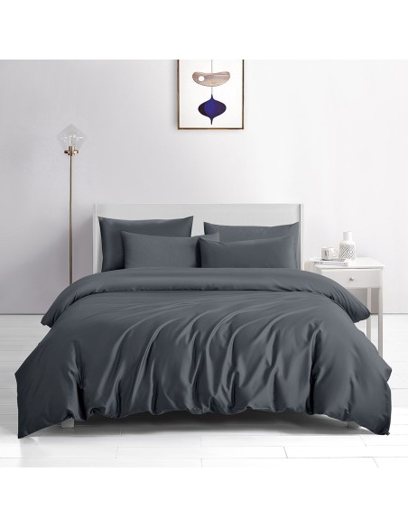 Beauty Home Σετ σεντόνια υπέρδιπλα Bamboo 300tc Art 12350 Midnight Charm 250x275 Ανθρακί