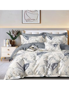 Beauty Home Σετ σεντόνια υπέρδιπλα με λάστιχο Art 12278 Argenta 165x200+30 Μπεζ