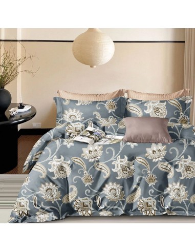 Beauty Home Σετ σεντόνια υπέρδιπλα με λάστιχο Art 12279 Athina 165x200+30 Γκρι