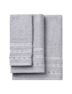 Beauty Home Σετ πετσέτες Art 3465 Σετ 3τμχ Γκρι