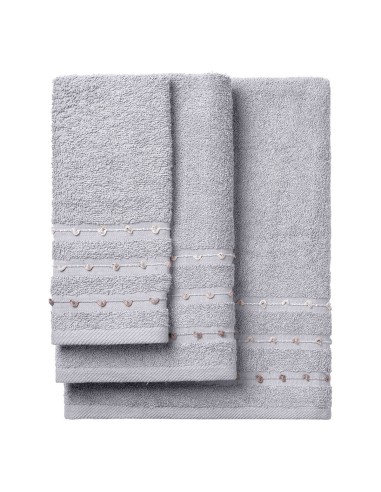 Beauty Home Σετ πετσέτες Art 3465 Σετ 3τμχ Γκρι