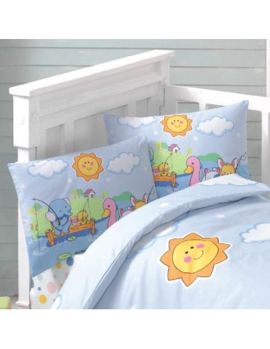 Beauty Home Ζεύγος μαξιλαροθήκες βρεφικές Art 5610 35x45 Γαλάζιο