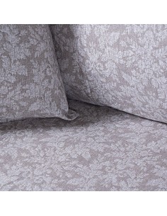 Beauty Home Σετ σεντόνια φανελένια μονά με λάστιχο Malbec Art 12630 105x200+32 Μπεζ 2