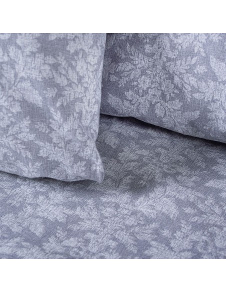 Beauty Home Σετ παπλωματοθήκη φανελένια υπέρδιπλη Flame Art 12631 230x250 Γκρι