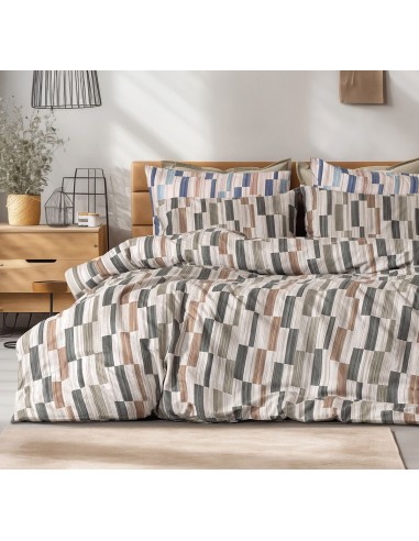 Beauty Home Σετ σεντόνια φανελένια μονά με λάστιχο Pinot Art 12632 105x200+32 Μπεζ