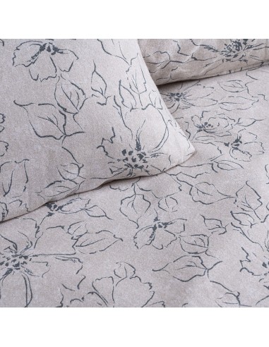 Beauty Home Σετ παπλωματοθήκη φανελένια υπέρδιπλη Cinsault Art 12637 230x250 Μπεζ