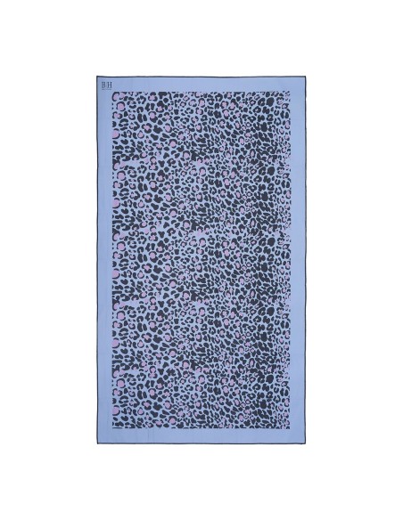 Beauty Home Πετσέτα θαλάσσης διπλής όψης Microfiber Art 2255 90x160 Λιλά