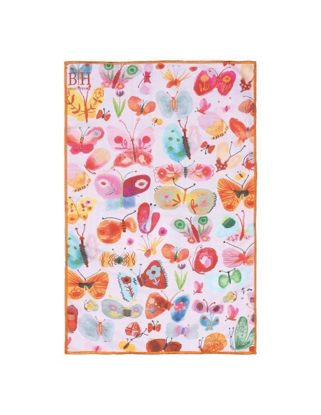 Beauty Home Πετσέτα κουζίνας διπλής όψης Microfiber Art 8652 40x60 Φουξ