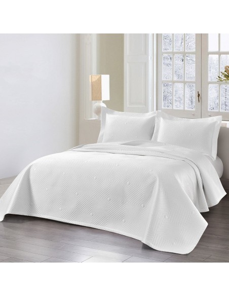 Beauty Home Σετ κουβερλί υπέρδιπλο Alisa Art 12324 230x250 Λευκό