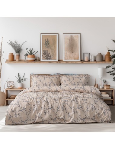 Beauty Home Σετ κουβερλί υπέρδιπλο Art 12210 Anastasia 100% Βαμβακοσατέν 300tc 220x240 Μπεζ