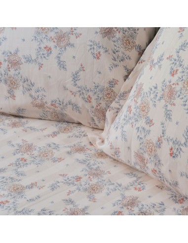 Beauty Home Σετ σεντόνια υπέρδιπλα Art 12213 Renata 100% Βαμβακοσατέν 300tc 240x270 Μπεζ