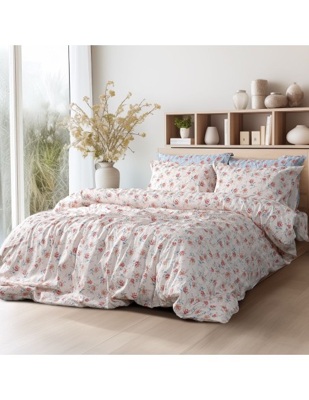 Beauty Home Σετ κουβερλί υπέρδιπλο Art 12218 Chloe 100% Βαμβακοσατέν 300tc 220x240 Μπεζ