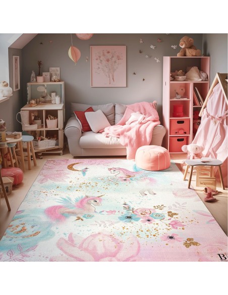 Beauty Home Χαλί παιδικό Fun Art 9588 120x180 Ροζ