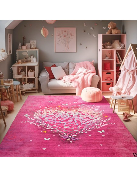 Beauty Home Χαλί παιδικό Fun Art 9589 160x230 Φουξ