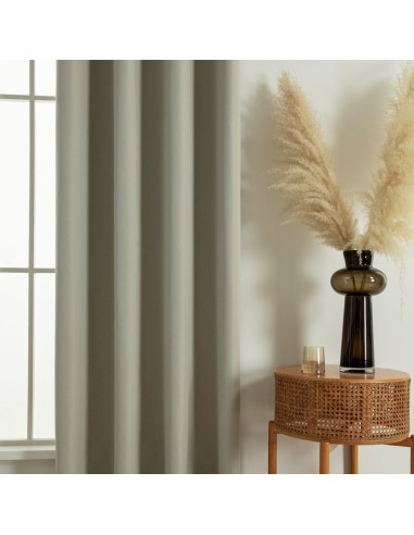 Beauty Home Κουρτίνα Full Blackout σκίασης με 8 κρίκους Soft Art 8391 Dark Beige-3 140x270 Σκούρο Μπεζ