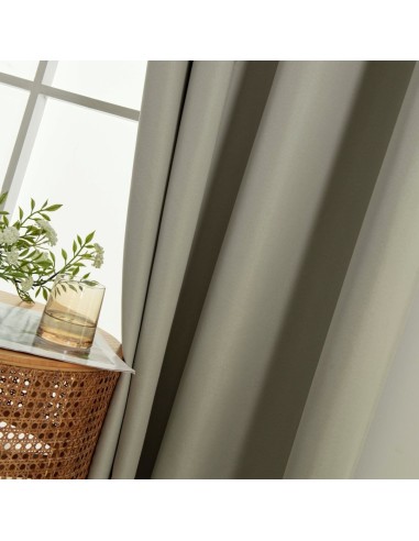 Beauty Home Κουρτίνα Full Blackout σκίασης με 8 κρίκους Soft Art 8391 Dark Beige-3 140x270 Σκούρο Μπεζ