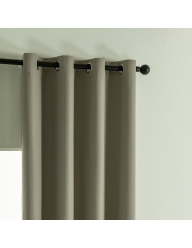 Beauty Home Κουρτίνα Full Blackout σκίασης με 8 κρίκους Soft Art 8391 Light Beige-C3 140x270 Μπεζ