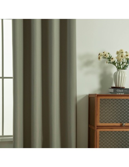 Beauty Home Κουρτίνα Full Blackout σκίασης με 8 κρίκους Soft Art 8391 Light Beige-C3 140x270 Μπεζ