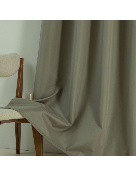 Beauty Home Κουρτίνα Full Blackout σκίασης με 8 κρίκους Soft Art 8391 Light Beige-C3 140x270 Μπεζ