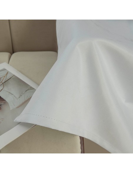 Beauty Home Κουρτίνα Full Blackout σκίασης με 8 κρίκους Soft Art 8391 Ice-Ecru 140x270 Πάγου