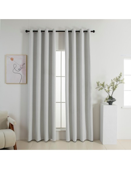 Beauty Home Κουρτίνα Full Blackout σκίασης με 8 κρίκους Elite Art 8392 Ice-No1 140x270 Πάγου