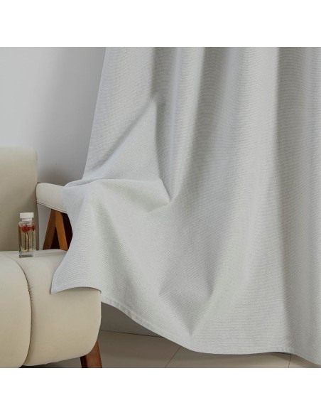 Beauty Home Κουρτίνα Full Blackout σκίασης με 8 κρίκους Elite Art 8392 Ice-No1 140x270 Πάγου