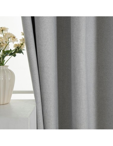 Beauty Home Κουρτίνα Full Blackout σκίασης με 8 κρίκους Elite Art 8392 Light Grey-Νο3 140x270 Ασημί