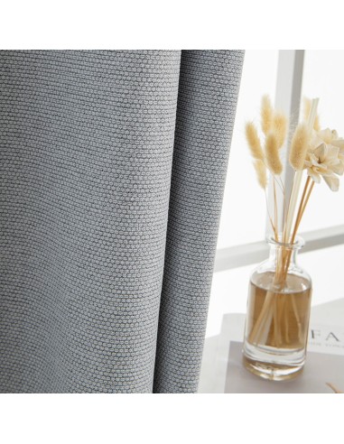 Beauty Home Κουρτίνα Full Blackout σκίασης με 8 κρίκους Elite Art 8392 Silver-Νο4 140x270 Γκρι