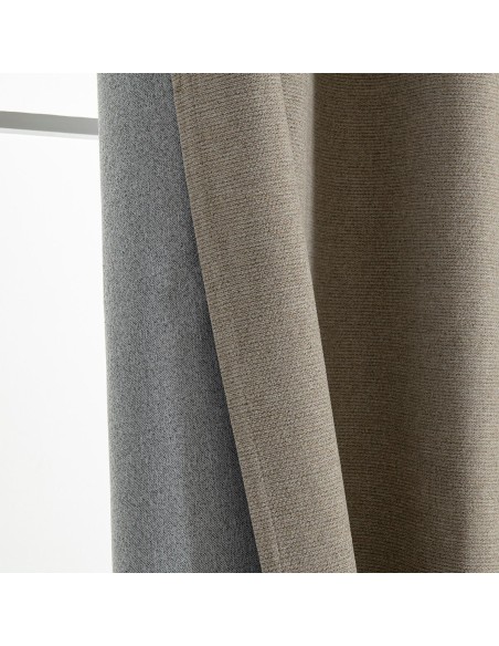 Beauty Home Κουρτίνα Full Blackout σκίασης με 8 κρίκους Elite Art 8392 Beige-Νο5 140x270 Μπεζ