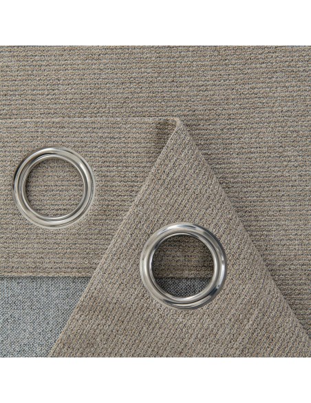 Beauty Home Κουρτίνα Full Blackout σκίασης με 8 κρίκους Elite Art 8392 Beige-Νο5 140x270 Μπεζ