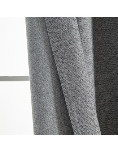 Beauty Home Κουρτίνα Full Blackout σκίασης με 8 κρίκους Elite Art 8392 Grey-Νο7 140x270 Σκούρο Γκρι