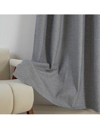 Beauty Home Κουρτίνα Full Blackout σκίασης με 8 κρίκους Elite Art 8392 Grey-Νο7 140x270 Σκούρο Γκρι