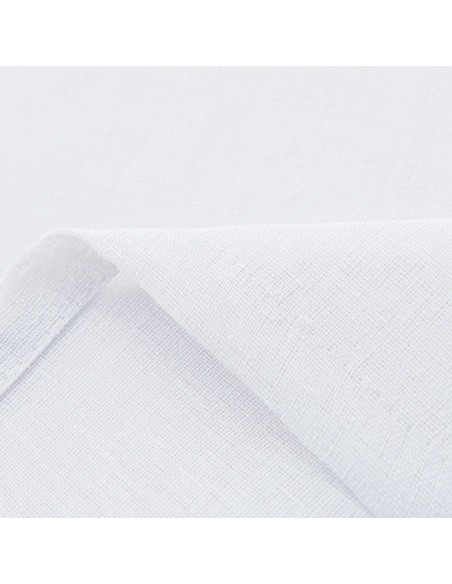 Beauty Home Κουρτίνα γάζα μονόχρωμη με 8 μεταλλικούς κρίκους Fit Art 8447 140x270 Λευκό