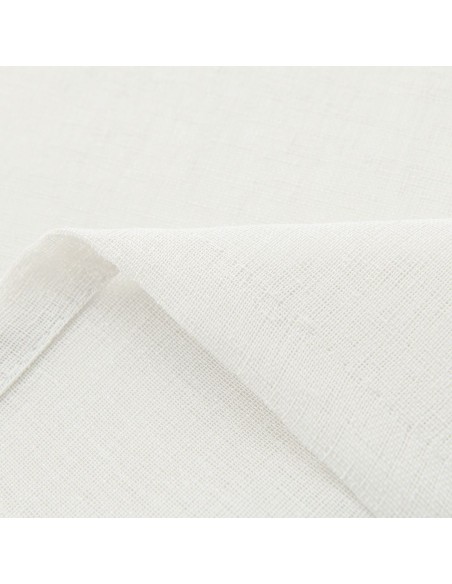 Beauty Home Κουρτίνα γάζα μονόχρωμη με 8 μεταλλικούς κρίκους Fit Art 8447 140x270 Εκρού