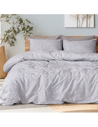 Beauty Home Σετ παπλωματοθήκη μονή Evie Art 12261 165x245 Γκρι