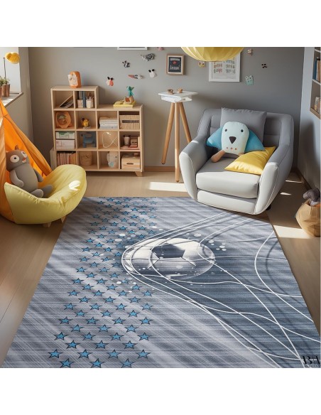 Beauty Home Χαλί παιδικό Fun Art 9590 135x180 Γκρι