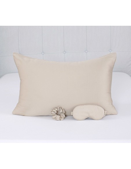 Beauty Home Σετ ομορφιάς ύπνου 3τμχ Art 7008 100% Tencel - Μπεζ