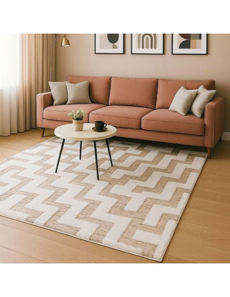 Beauty Home Διάδρομος με το μέτρο Puffy Art 9657 66cm Μπεζ