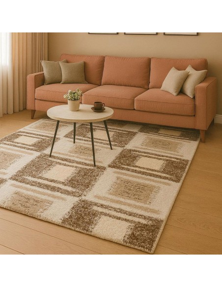 Beauty Home Διάδρομος με το μέτρο Puffy Art 9658 66cm Μπεζ