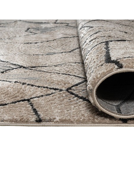 Beauty Home Διάδρομος με το μέτρο Serena Art 9837 67cm Μπεζ,Γκρι