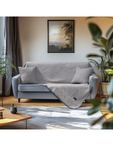 Beauty Home Ριχτάρι Τριθέσιο Art 8640 170x290 Γκρι