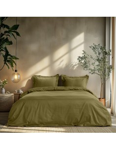 Beauty Home Σετ σεντόνια μονά με λάστιχο Art 1700 Harmony 110x200+30 Λαδί