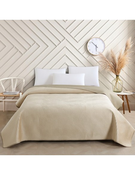 ΚΟΥΒΕΡΛΙ KING SIZE OMNIA GREIGE (260Χ240)