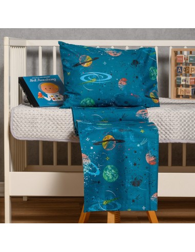 ΣΕΤ ΣΕΝΤΟΝΙΑ ΚΟΥΝΙΑΣ (Λ) INTERSTELLAR PETROL BABY LINE (70Χ140+17)